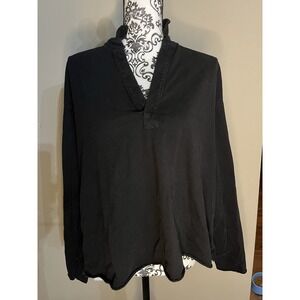 Frank & Eileen "The Lab" 100% Cotton Top – Size Small Black